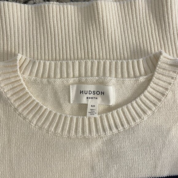 Hudson North - Breton Summer Sweater (Cream/Blue) - Size S - Picture 7 of 7